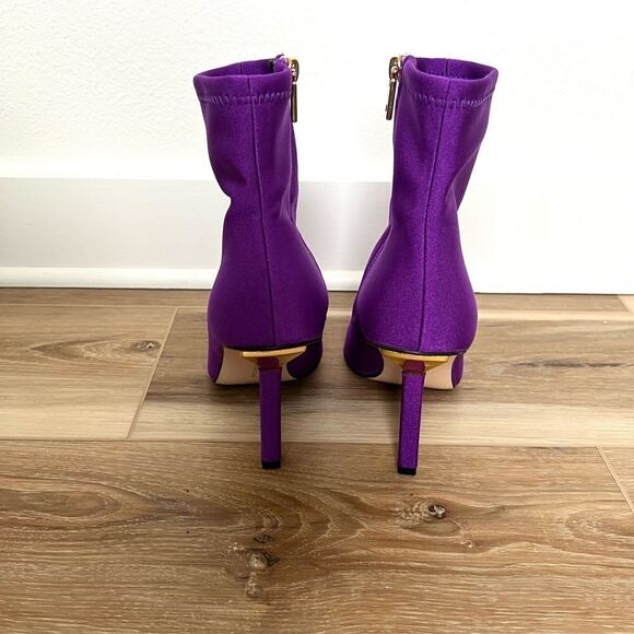 GOOD AMERICAN NEOPRENE PURPLE BOOTIES SIZE 9.5 - Picture 3 of 7